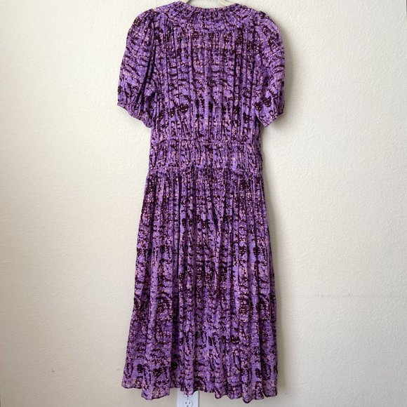 Ulla Johnson NEW Kemala Boho Printed Wrap Midi Dress - Picture 10 of 13